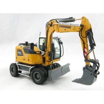 NZG 1000 LIEBHERR A910 COMPACT LITRONIC Hydraulic Mobile Wheeled Excavator - Scale 1:50