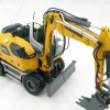 NZG 1000 LIEBHERR A910 COMPACT LITRONIC Hydraulic Mobile Wheeled Excavator - Scale 1:50