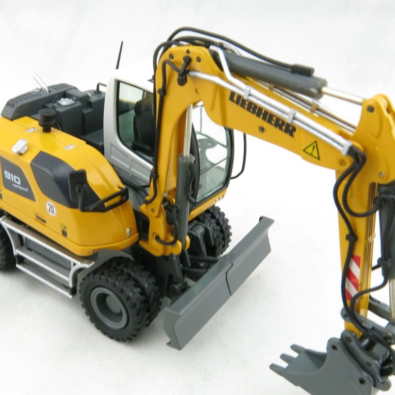 NZG 1000 LIEBHERR A910 COMPACT LITRONIC Hydraulic Mobile Wheeled Excavator - Scale 1:50