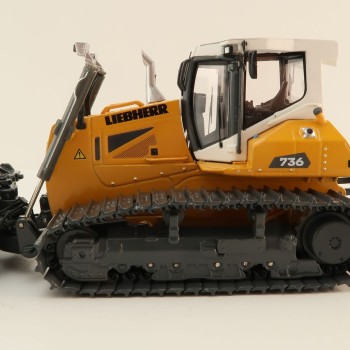 NZG 10101 Liebherr PR 736 G8 Litronic Crawler Tractor with Ripper New 2023 - Scale 1:50 