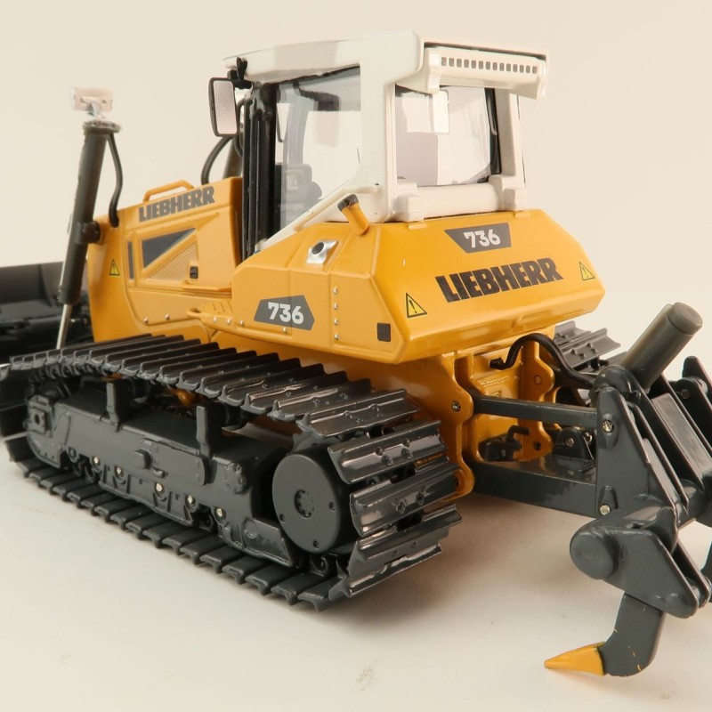 NZG 10101 Liebherr PR 736 G8 Litronic Crawler Tractor with Ripper New 2023 - Scale 1:50 