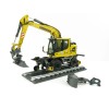 NZG 1011 Liebherr A922 Rail Litronic Two-Way Hydraulic Mobile Wheeled Excavator New 2021 - Scale 1:50