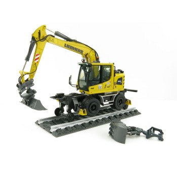 NZG 1011 Liebherr A922 Rail Litronic Two-Way Hydraulic Mobile Wheeled Excavator New 2021 - Scale 1:50