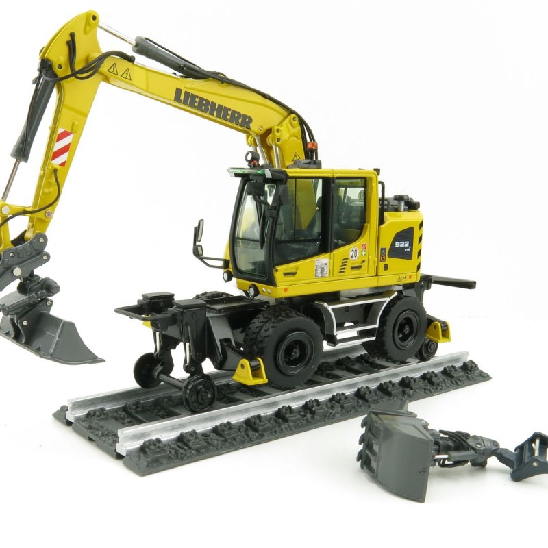 NZG 1011 Liebherr A922 Rail Litronic Two-Way Hydraulic Mobile Wheeled Excavator New 2021 - Scale 1:50