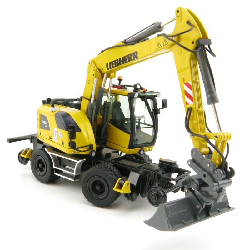 NZG 1011 Liebherr A922 Rail Litronic Two-Way Hydraulic Mobile Wheeled Excavator New 2021 - Scale 1:50