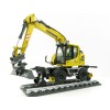 NZG 1011 Liebherr A922 Rail Litronic Two-Way Hydraulic Mobile Wheeled Excavator New 2021 - Scale 1:50