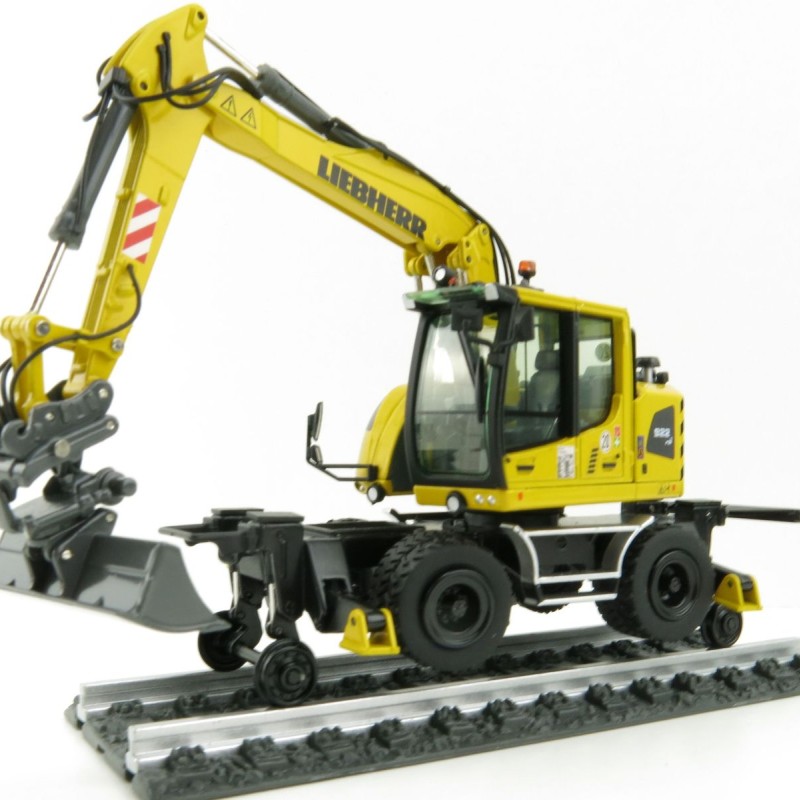 NZG 1011 Liebherr A922 Rail Litronic Two-Way Hydraulic Mobile Wheeled Excavator New 2021 - Scale 1:50