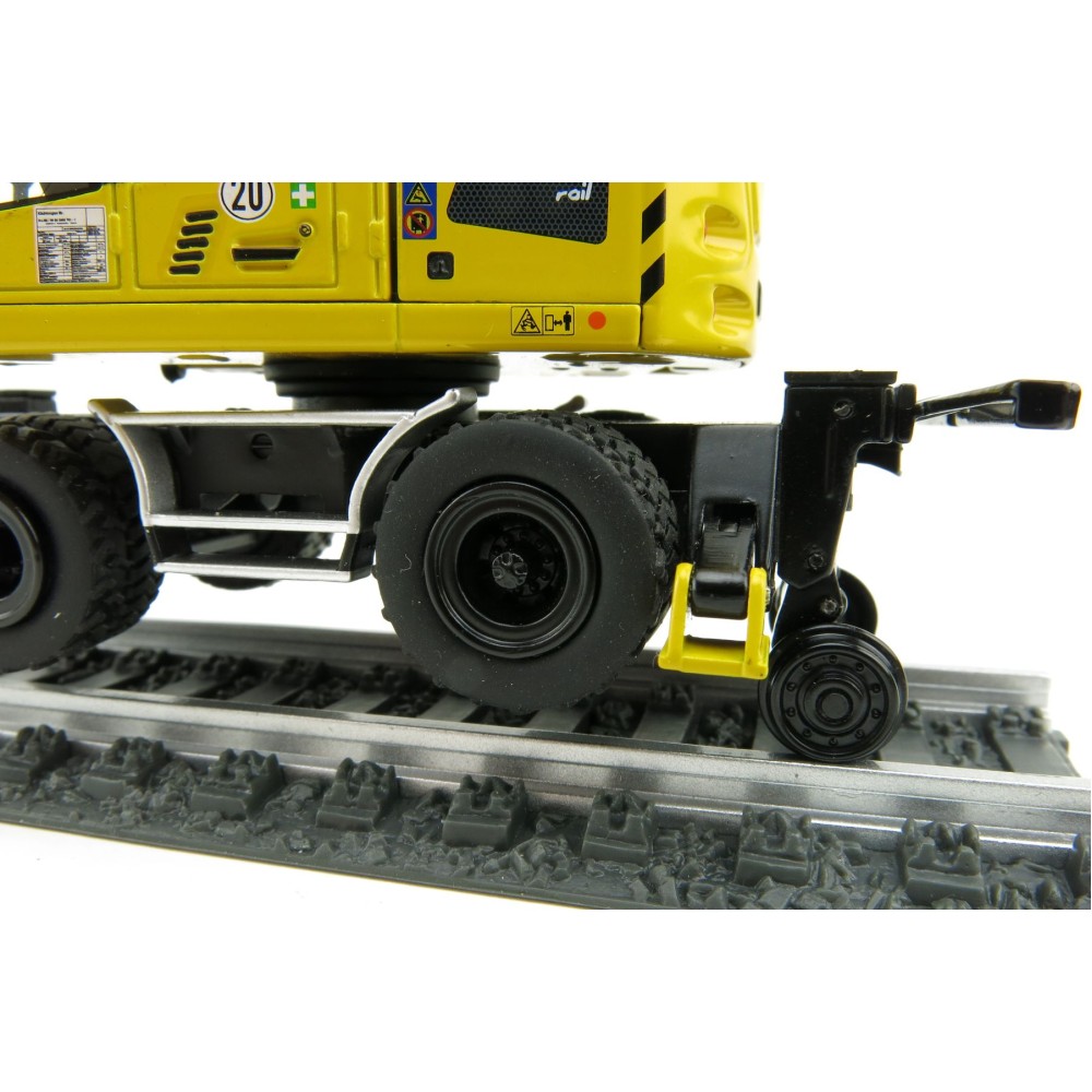 NZG 1011 Liebherr A922 Rail Litronic Two-Way Hydraulic Mobile Wheeled Excavator New 2021 - Scale 1:50