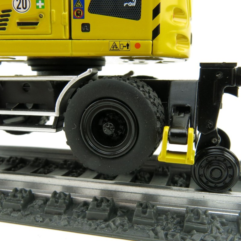 NZG 1011 Liebherr A922 Rail Litronic Two-Way Hydraulic Mobile Wheeled Excavator New 2021 - Scale 1:50