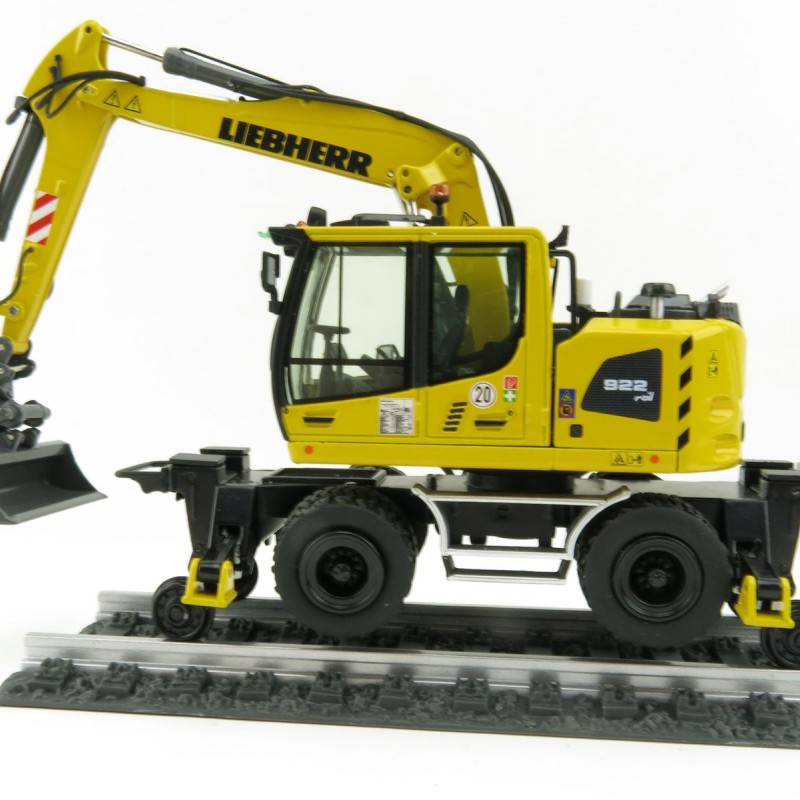 NZG 1011 Liebherr A922 Rail Litronic Two-Way Hydraulic Mobile Wheeled Excavator New 2021 - Scale 1:50