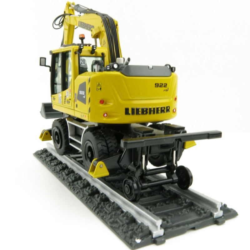 NZG 1011 Liebherr A922 Rail Litronic Two-Way Hydraulic Mobile Wheeled Excavator New 2021 - Scale 1:50