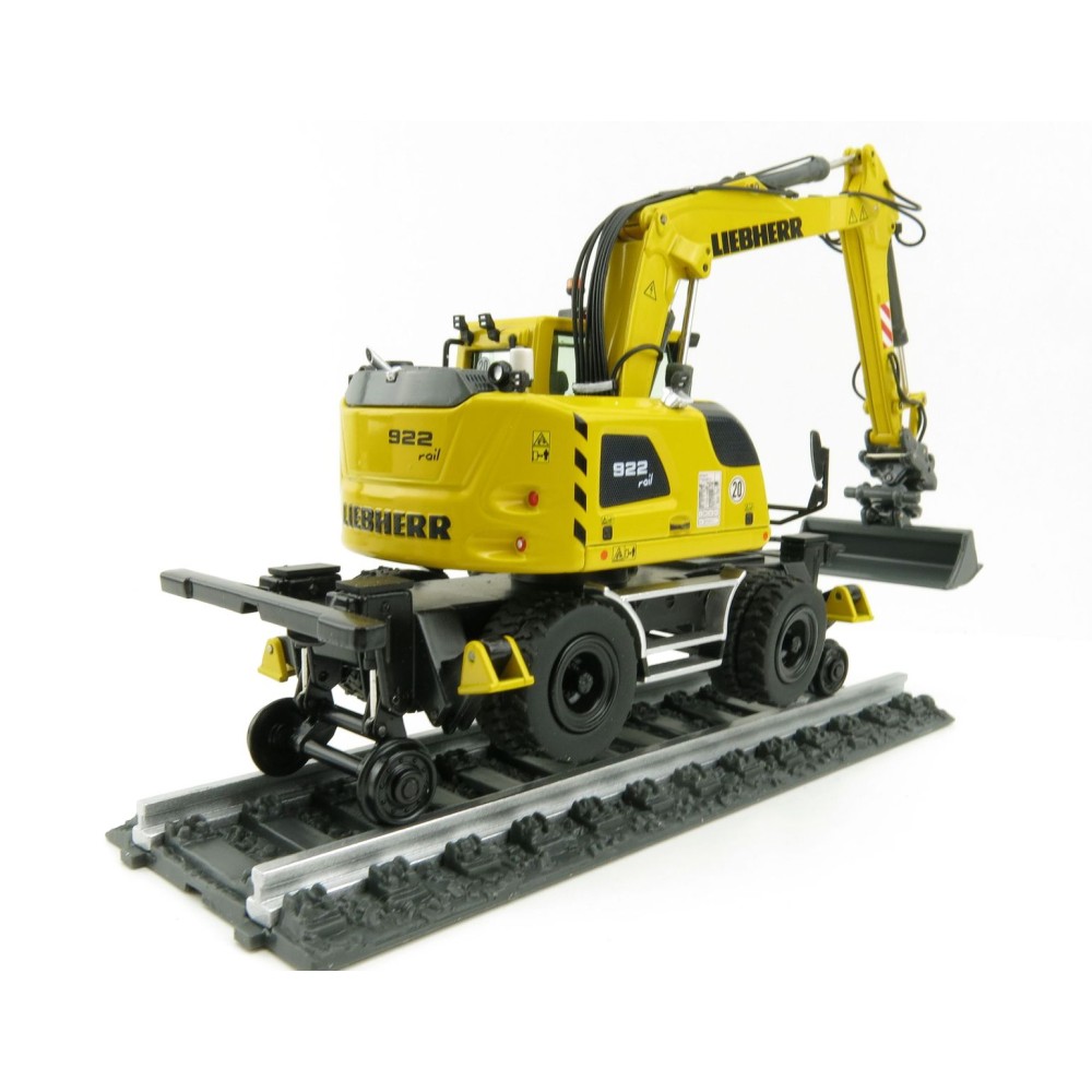 NZG 1011 Liebherr A922 Rail Litronic Two-Way Hydraulic Mobile Wheeled Excavator New 2021 - Scale 1:50