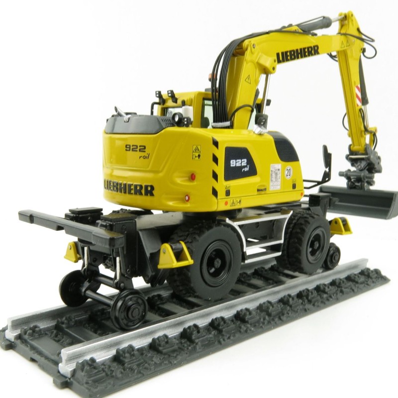 NZG 1011 Liebherr A922 Rail Litronic Two-Way Hydraulic Mobile Wheeled Excavator New 2021 - Scale 1:50