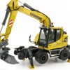 NZG 1011 Liebherr A922 Rail Litronic Two-Way Hydraulic Mobile Wheeled Excavator New 2021 - Scale 1:50