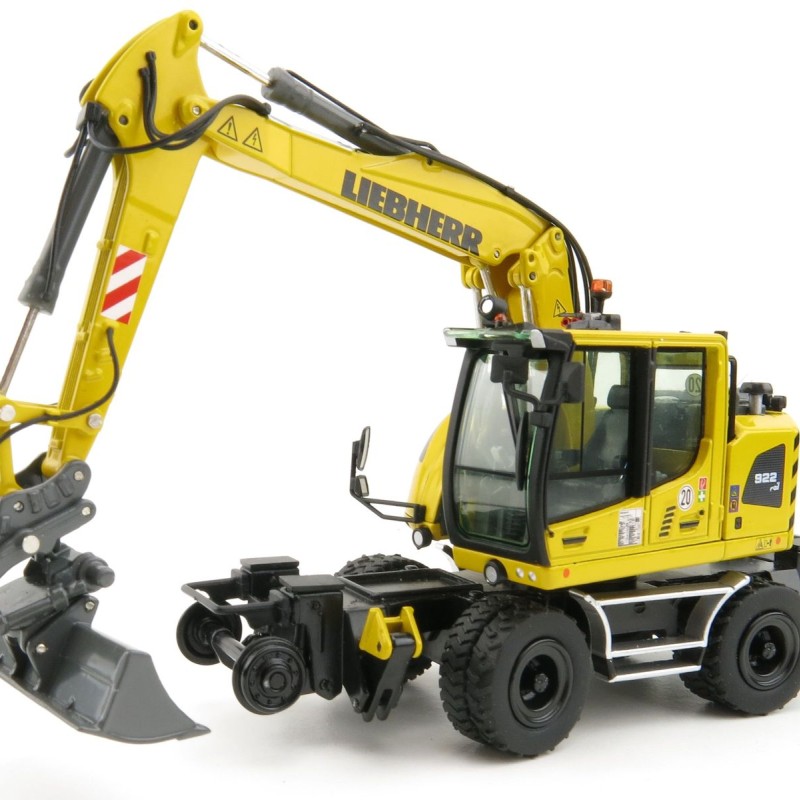 NZG 1011 Liebherr A922 Rail Litronic Two-Way Hydraulic Mobile Wheeled Excavator New 2021 - Scale 1:50