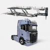 NZG 1026/26 - Scania V8 730S 4x2 Prime Mover White with Greif Logo and Lohr Car Transporter Fictionblue - Scale 1:18