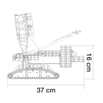 NZG 1029 Liebherr LR11000 SL8F2 Large Crawler Crane Bauma 2022 - Scale 1:50