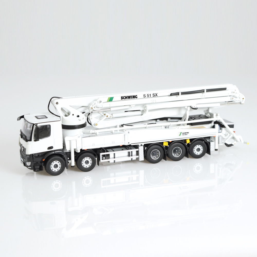 NZG 1062 Mercedes-Benz Arocs 10x4 Schwing S51 SX Concrete Pump - Scale 1:50