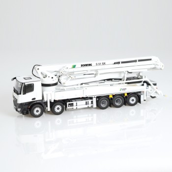 NZG 1062 Mercedes-Benz Arocs 10x4 Schwing S51 SX Concrete Pump - Scale 1:50