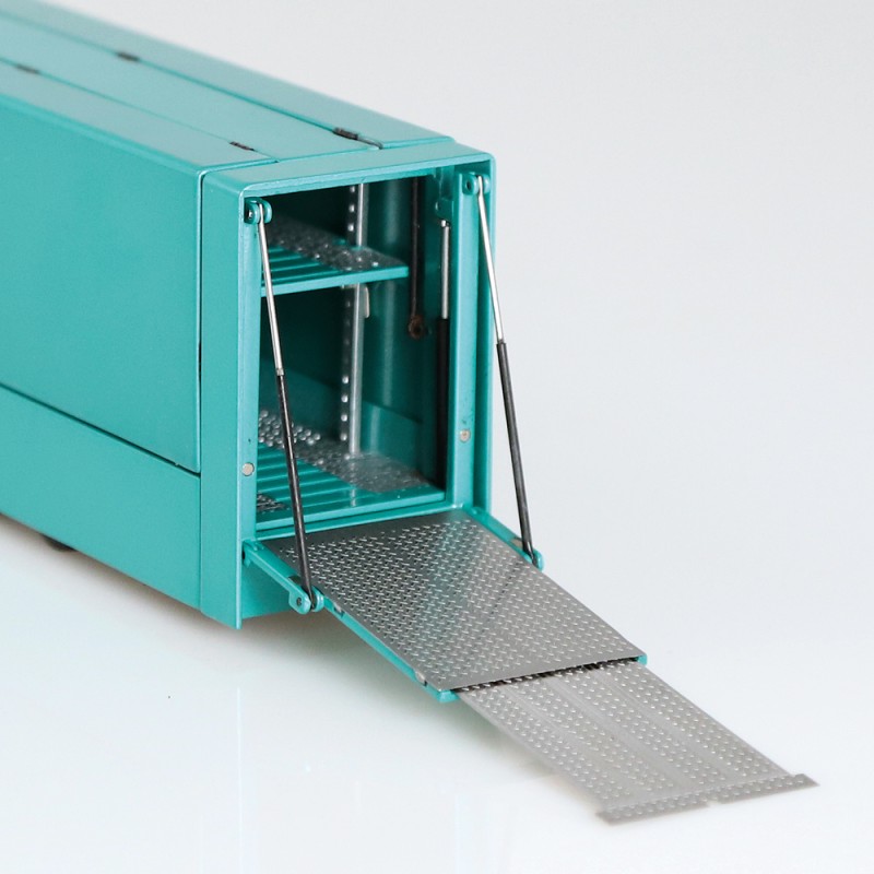 NZG 1065/30 Scania V8 730S 4x2 Truck with Race Car Transporter Green New 2023 - Scale 1:64