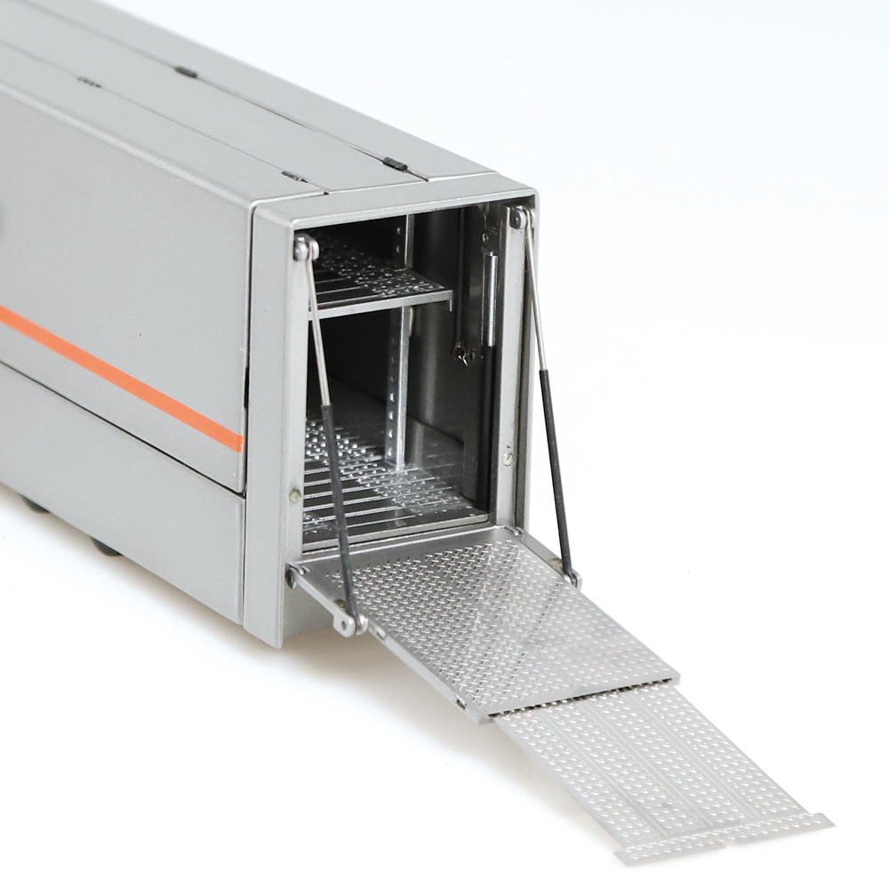 NZG 1065/55 Scania V8 730S 4x2 Truck with Race Car Transporter Grey Metallic New 2023 - Scale 1:64