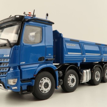 NZG 1066/02 Mercedes Benz AROCS 8x4 Meiller Dump Truck Blue - Scale 1:50