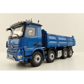 NZG 1066/02 Mercedes Benz AROCS 8x4 Meiller Dump Truck Blue - Scale 1:50
