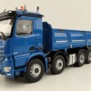 NZG 1066/02 Mercedes Benz AROCS 8x4 Meiller Dump Truck Blue - Scale 1:50