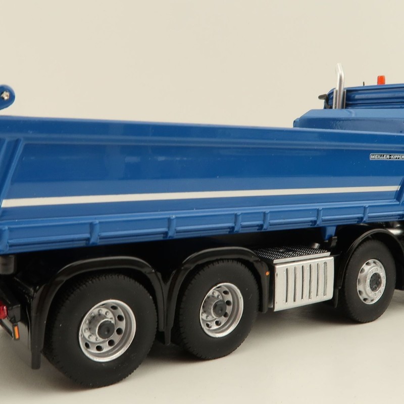 NZG 1066/02 Mercedes Benz AROCS 8x4 Meiller Dump Truck Blue - Scale 1:50