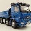 NZG 1066/02 Mercedes Benz AROCS 8x4 Meiller Dump Truck Blue - Scale 1:50