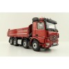NZG 1066/10 Mercedes Benz AROCS 8x4 Meiller Dump Truck Red Metallic - Scale 1:50