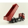 NZG 1066/10 Mercedes Benz AROCS 8x4 Meiller Dump Truck Red Metallic - Scale 1:50
