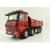 NZG 1066/10 Mercedes Benz AROCS 8x4 Meiller Dump Truck Red Metallic - Scale 1:50