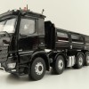 NZG 1066/50 Mercedes Benz AROCS 8x4 Meiller Dump Truck Black - Scale 1:50