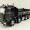 NZG 1066/50 Mercedes Benz AROCS 8x4 Meiller Dump Truck Black - Scale 1:50