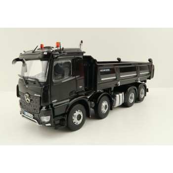 NZG 1066/50 Mercedes Benz AROCS 8x4 Meiller Dump Truck Black - Scale 1:50