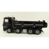 NZG 1066/50 Mercedes Benz AROCS 8x4 Meiller Dump Truck Black - Scale 1:50