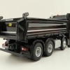 NZG 1066/50 Mercedes Benz AROCS 8x4 Meiller Dump Truck Black - Scale 1:50