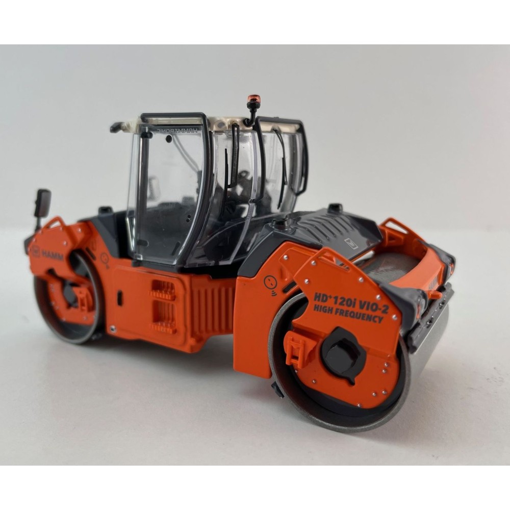 NZG 1086 HAMM HD+ 120i VIO HF Tandem Roller with Vibratory Oscillation Drums - Scale 1:50
