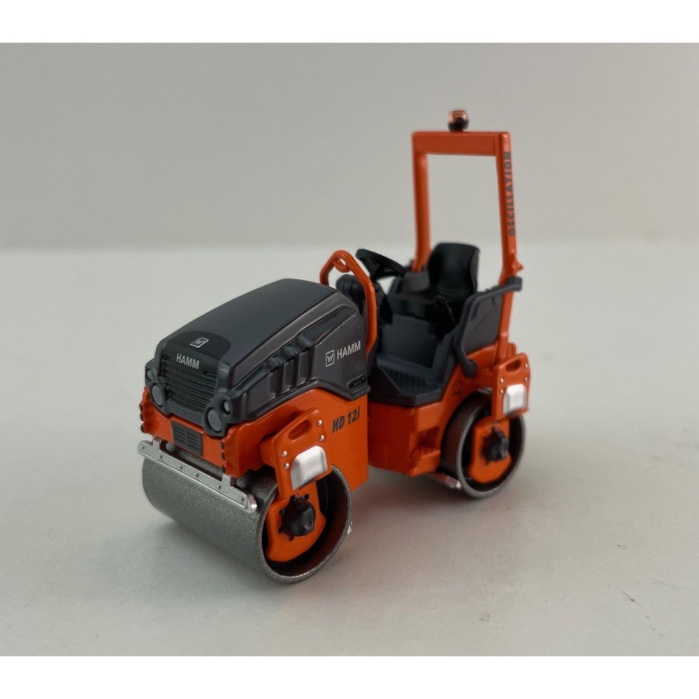 NZG 10871 HAMM HD 12e VO Tandem Roller with Vibratory and Oscillation Drum - Scale 1:50
