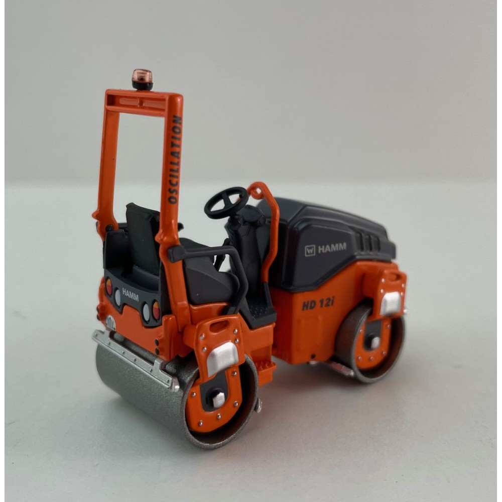 NZG 10871 HAMM HD 12e VO Tandem Roller with Vibratory and Oscillation Drum - Scale 1:50