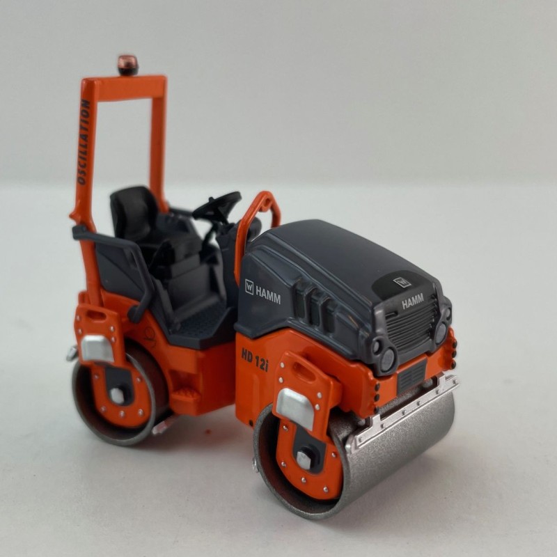 NZG 10871 HAMM HD 12e VO Tandem Roller with Vibratory and Oscillation Drum - Scale 1:50