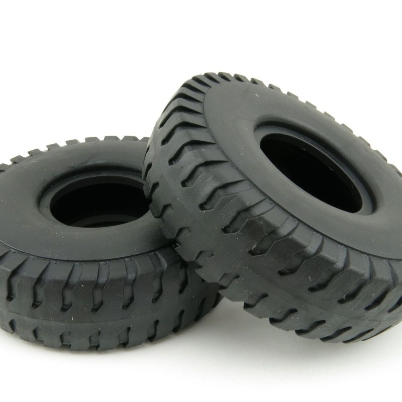 NZG 400/12 2 piece Mining Truck Tyres Set CAT Truck Load  - Scale 1:50