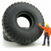 NZG 400/12 2 piece Mining Truck Tyres Set CAT Truck Load  - Scale 1:50