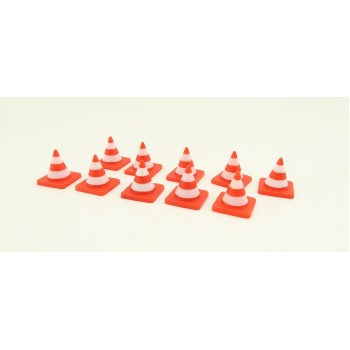 NZG 506/4 Construction Site Traffic Cone Set of 10 New 2023 - Scale 1:50