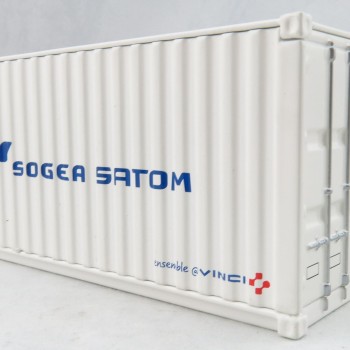 NZG 875/07 - 20ft Sea Container Sogea Satom - Scale 1:50