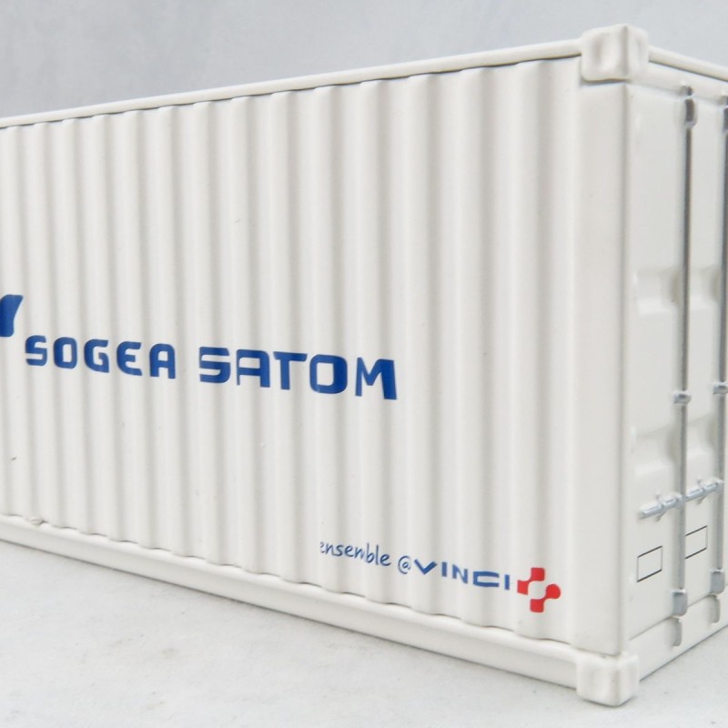 NZG 875/07 - 20ft Sea Container Sogea Satom - Scale 1:50