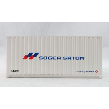 NZG 875/07 - 20ft Sea Container Sogea Satom - Scale 1:50