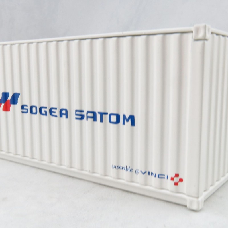 NZG 875/07 - 20ft Sea Container Sogea Satom - Scale 1:50