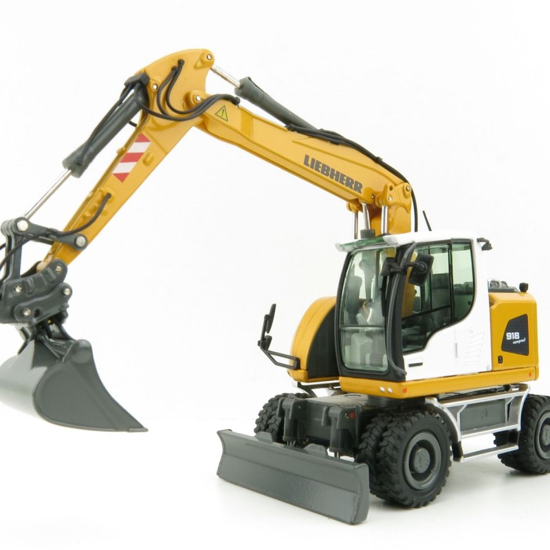 NZG 9431 LIEBHERR A918 COMPACT LITRONIC Hydraulic Mobile Wheeled Excavator New Design - Scale 1:50